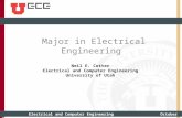 Electrical and Computer EngineeringOctober 2011 Neil E. Cotter Electrical and Computer Engineering University of Utah Major in Electrical Engineering.
