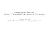 Galaxy-Galaxy Lensing: History, Theoretical Expectations & Simulations Tereasa Brainerd Boston University, Institute for Astrophysical Research.