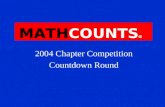 2004 Chapter Competition Countdown Round MATHCOUNTS ïƒ¢