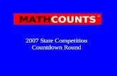 MATHCOUNTS 2007 State Competition Countdown Round ®