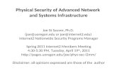 Physical Security of Advanced Network and Systems Infrastructure Joe St Sauver, Ph.D. (joe@uoregon.edu or joe@internet2.edu) Internet2 Nationwide Security.