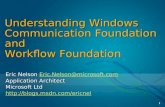 1 Understanding Windows Communication Foundation and Workflow Foundation Eric Nelson Eric.Nelson@microsoft.com Eric.Nelson@microsoft.com Application Architect.
