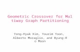 Geometric Crossover for Multiway Graph Partitioning Yong-Hyuk Kim, Yourim Yoon, Alberto Moraglio, and Byung-Ro Moon.
