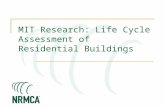 MIT Research: Life Cycle Assessment of Residential Buildings.
