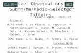 Spitzer Observations of Submm/Mm/Radio-Selected Galaxies Eiichi Egami (Univ. of Arizona) MIPS team: E. Le Floc'h, C. Papovich, P. Perez- Gonzalez, G. Rieke,