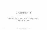 Chapter 5 Bond Prices and Interest Rate Risk 1Dr. Hisham Abdelbaki - FIN 221 - Chapter 5.