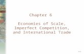 6-1 Chapter 6 Economies of Scale, Imperfect Competition, and International Trade.