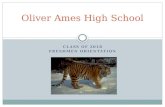CLASS OF 2018 FRESHMEN ORIENTATION Oliver Ames High School.