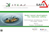 Model based development for function safety Continental Automotive France Philippe CUENOT OFFIS Thomas PEIKENKAMP