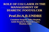 Prof.Dr.A.R.UNDRE Consultant Surgeon: Saifee Hospital, Jaslok Hospital & Research Centre Mumbai, India ROLE OF CO2 LASER IN THE MANAGEMENT OF DIABETIC.