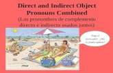 Direct and Indirect Object Pronouns Combined (Los pronombres de complemento directo e indirecto usados juntos) Traje el bronceador. ¿Me lo puedes aplicar?