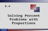 Copyright © 2011 Pearson Education, Inc. Publishing as Prentice Hall. 6.4 Solving Percent Problems with Proportions.