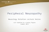 Peripheral Neuropathy Neurology Rotation Lecture Series Last Updated by Lindsay Pagano Summer 2013.