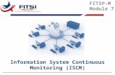 Information System Continuous Monitoring (ISCM) FITSP-M Module 7.