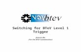 Switching for BTeV Level 1 Trigger Jinyuan Wu (For the BTeV Collaboration)