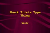 Shark Trivia Type Thing Woody. Shark Trivia Sharks 1 Sharks 2 Sharks 3 10 50 20 30 40 10 50 20 30 40 10 50 20 30 40.