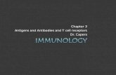 Chapter 3 Antigens and Antibodies and T cell receptors Dr. Capers.