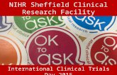 NIHR Sheffield Clinical Research Facility International Clinical Trials Day 2015.