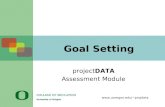 Www. projdata Goal Setting project DATA Assessment Module