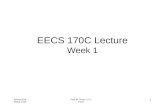 EECS 170C Lecture Week 1 Spring 2014 EECS 170C Prof. M. Green / U.C. Irvine 1.