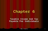 © 2006, C. Byrd Inc. 1 Chapter 6 Taxable Income And Tax Payable For Individuals.