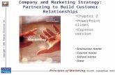 Copyright © 2005 Pearson Education Inc. Company and Marketing Strategy: Partnering to Build Customer Relationships Chapter 2 PowerPoint slides Express.