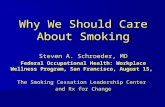 Why We Should Care About Smoking Steven A. Schroeder, MD Federal Occupational Health: Workplace Wellness Program, San Francisco, August 15, The Smoking.