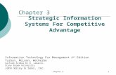 Chapter 31 Information Technology For Management 4 th Edition Turban, McLean, Wetherbe Lecture Slides by A. Lekacos, Stony Brook University John Wiley.