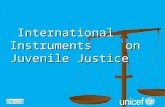 International Instruments on Juvenile Justice International Instruments on Juvenile Justice.