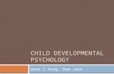 CHILD DEVELOPMENTAL PSYCHOLOGY Week 1 Kang, Nam Joon.