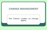 CHANGE MANAGEMENT The School Leader as Change Agent.