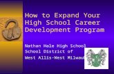 How to Expand Your High School Career Development Program Nathan Hale High School School District of West Allis-West Milwaukee.