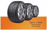 Tyre cord Technical textiles. CONTENTS  Introduction  Parts & structure of tyre cord  Function of parts  Classification of tyres  Raw material in.