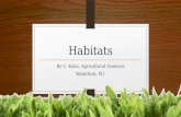 Habitats By C. Kohn, Agricultural Sciences Waterford, WI.