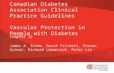 Canadian Diabetes Association Clinical Practice Guidelines Vascular Protection in People with Diabetes Chapter 22 James A. Stone, David Fitchett, Steven.