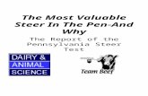 The Most Valuable Steer In The Pen-And Why The Report of the Pennsylvania Steer Test.
