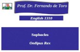 Prof. Dr. Fernando de Toro Sophocles Oedipus Rex English 1310