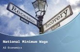 National Minimum Wage A2 Economics. Aims and Objectives Aim: Understand national minimum wage. Objectives: Define NMW Explain the NMW rates Analyse the.
