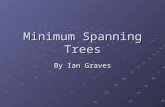 Minimum Spanning Trees By Ian Graves. MST A minimum spanning tree connects all nodes in a given graph A MST must be a connected and undirected graph A.