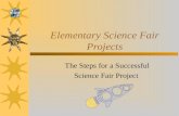 Elementary Science Fair Projects The Steps for a Successful Science Fair Project.