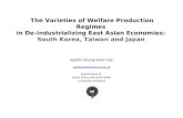 The Varieties of Welfare Production Regimes in De-industrializing East Asian Economies: South Korea, Taiwan and Japan Sophia Seung-yoon Lee sophia.lee@socres.ox.ac.uk.