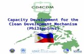 Capacity Development for the Clean Development Mechanism (Philippines) 24-26 March 2004.