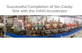 Successful Completion of Six- Cavity Test with the HINS Accelerator.