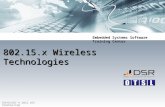 Embedded Systems Software Training Center COPYRIGHT © 2012 DSR CORPORATION 802.15.x Wireless Technologies.
