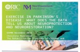 EXERCISE IN PARKINSON'S DISEASE: WHAT DOES THE DATA TELL US ABOUT NEUROPROTECTION AND NEURORESTORATION? Christina Marciniak The Rehabilitation Institute.