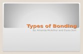 Types of Bonding By: Amanda McArthur and Elysia Dort.