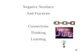 Negative Numbers And Fractions Connections Thinking Learning.