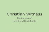 Christian Witness The Journey of Intentional Discipleship