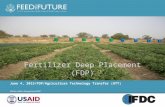 Photo Credit Goes Here Photo credit: Anonymous/IFDC June 4, 2015/FDP/Agriculture Technology Transfer (ATT) Fertilizer Deep Placement (FDP)