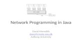 Network Programming in Java David Meredith dave@create.aau.dk Aalborg University.